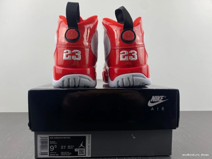Cheap Gym Jordan 9 302370-160 Red Air Retro White 0712